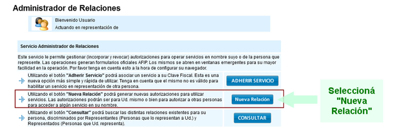 Administrador de Relaciones