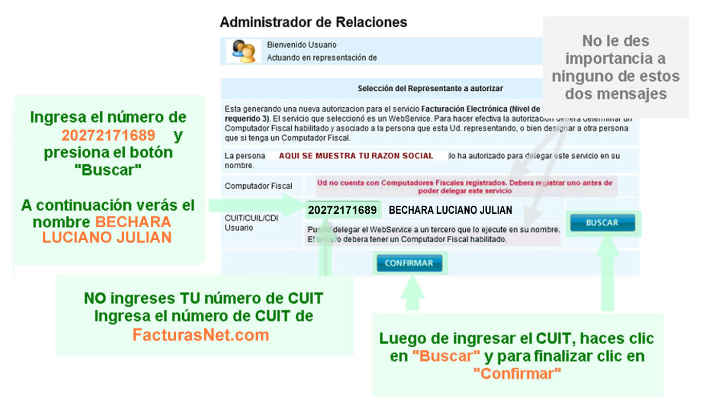 Sitio Web de AFIP