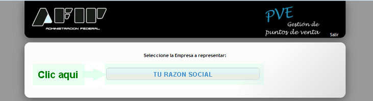 Sitio Web de AFIP
